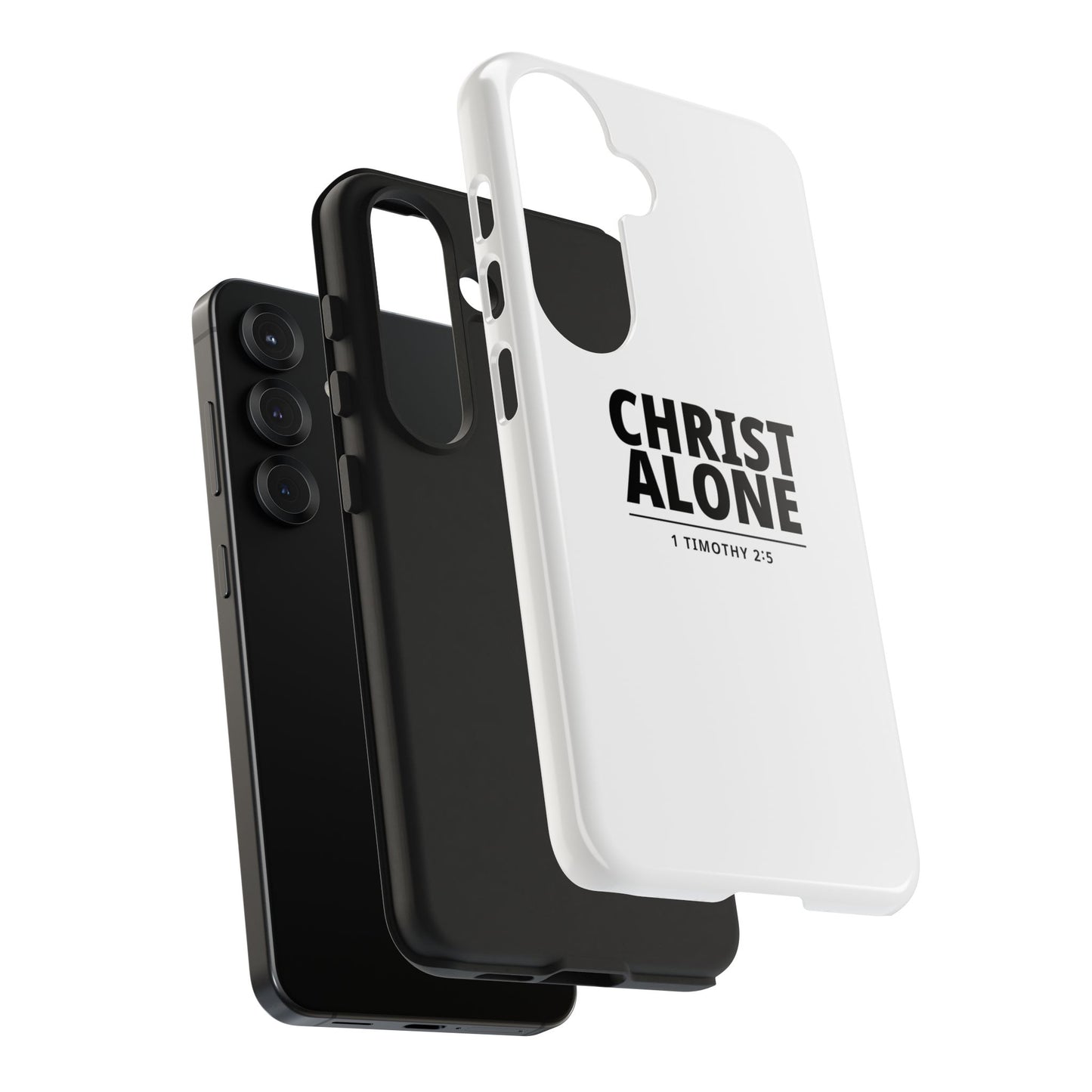 Tough Phone Case — “Christ Alone” Scripture iPhone Case (1 Timothy 2:5)