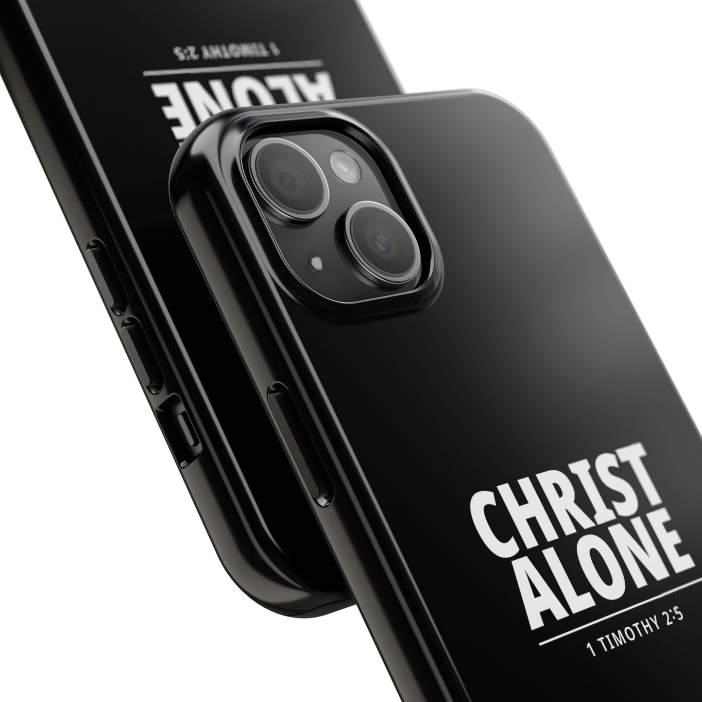 Tough Phone Case — “Christ Alone” Scripture iPhone Case (1 Timothy 2:5)