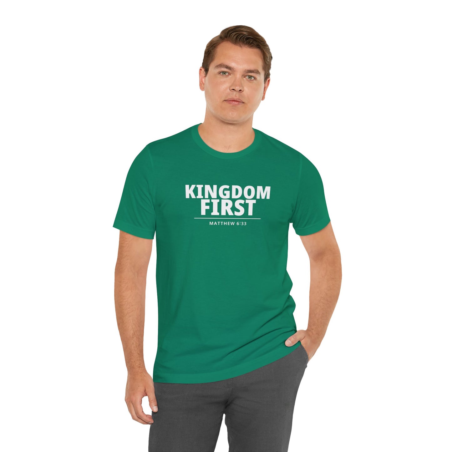 Kingdom First T‑Shirt — Matthew 6:33 Inspirational Christian Tee