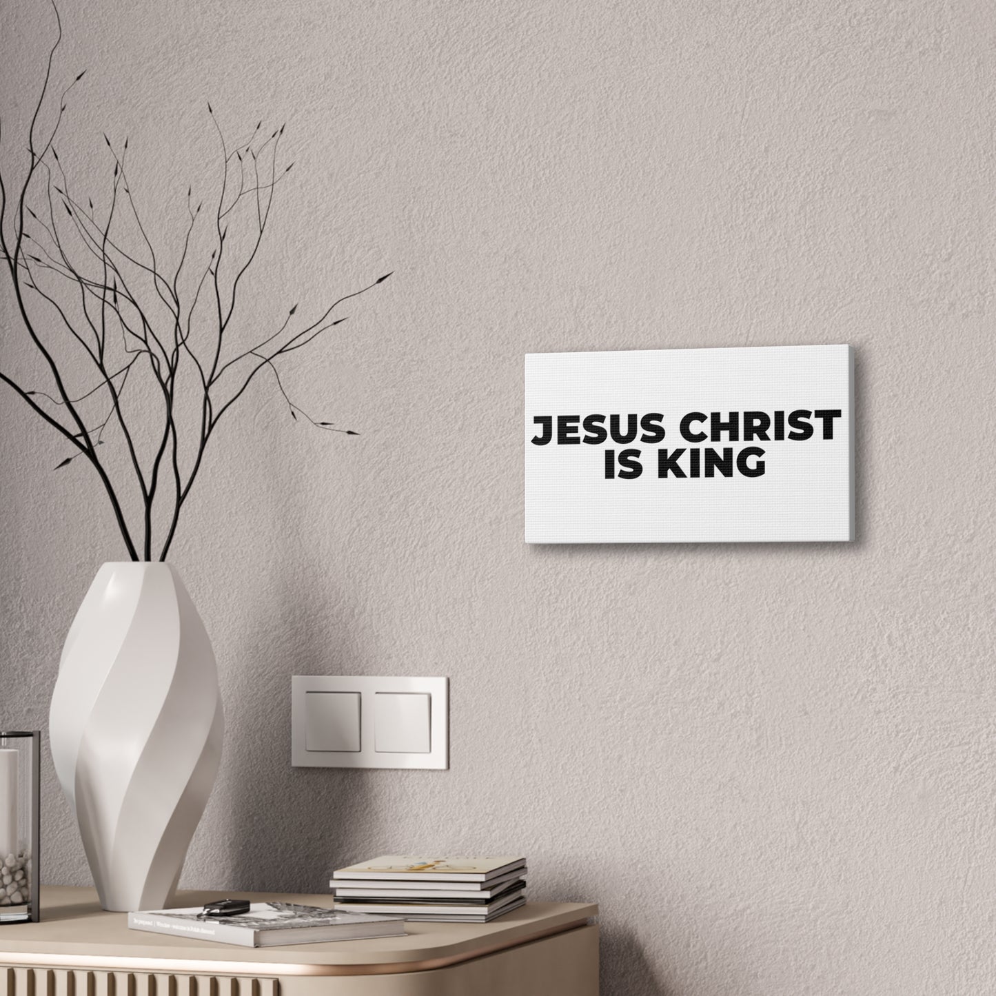 Jesus Christ Is King Canvas Wall Art