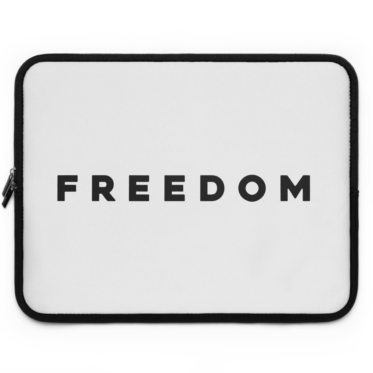 Freedom Laptop Sleeve — Minimalist Protective Case with Bold "FREEDOM" Typography