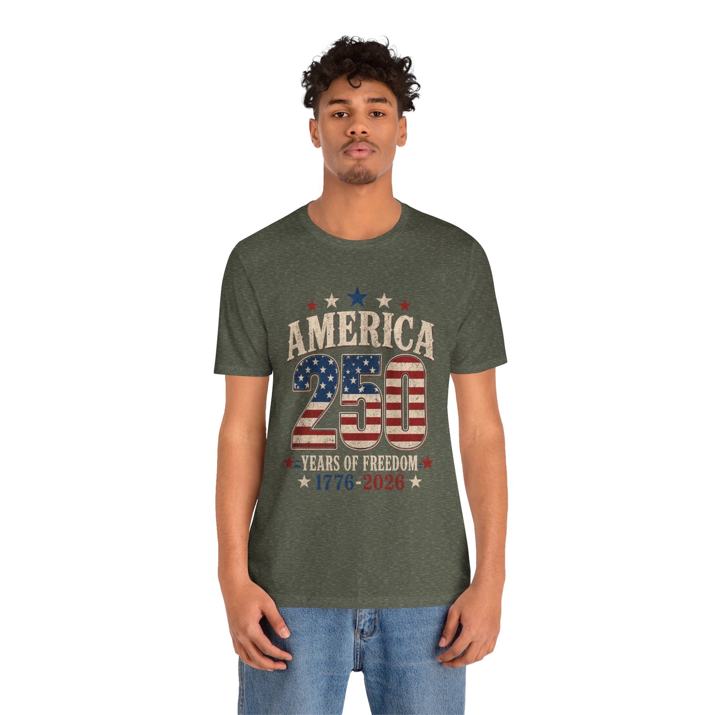 America 250 Patriotic T-Shirt - Independence Day