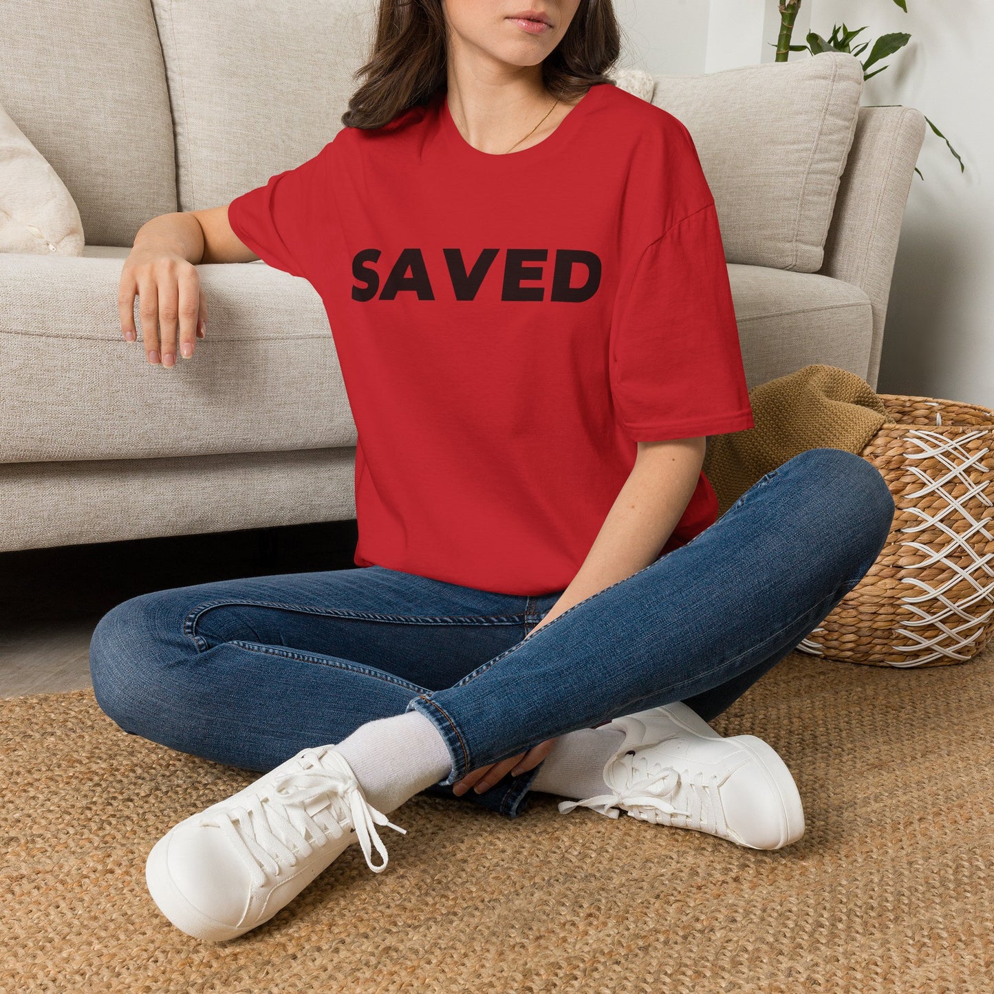 SAVED Christian T-Shirt - Bible Compass