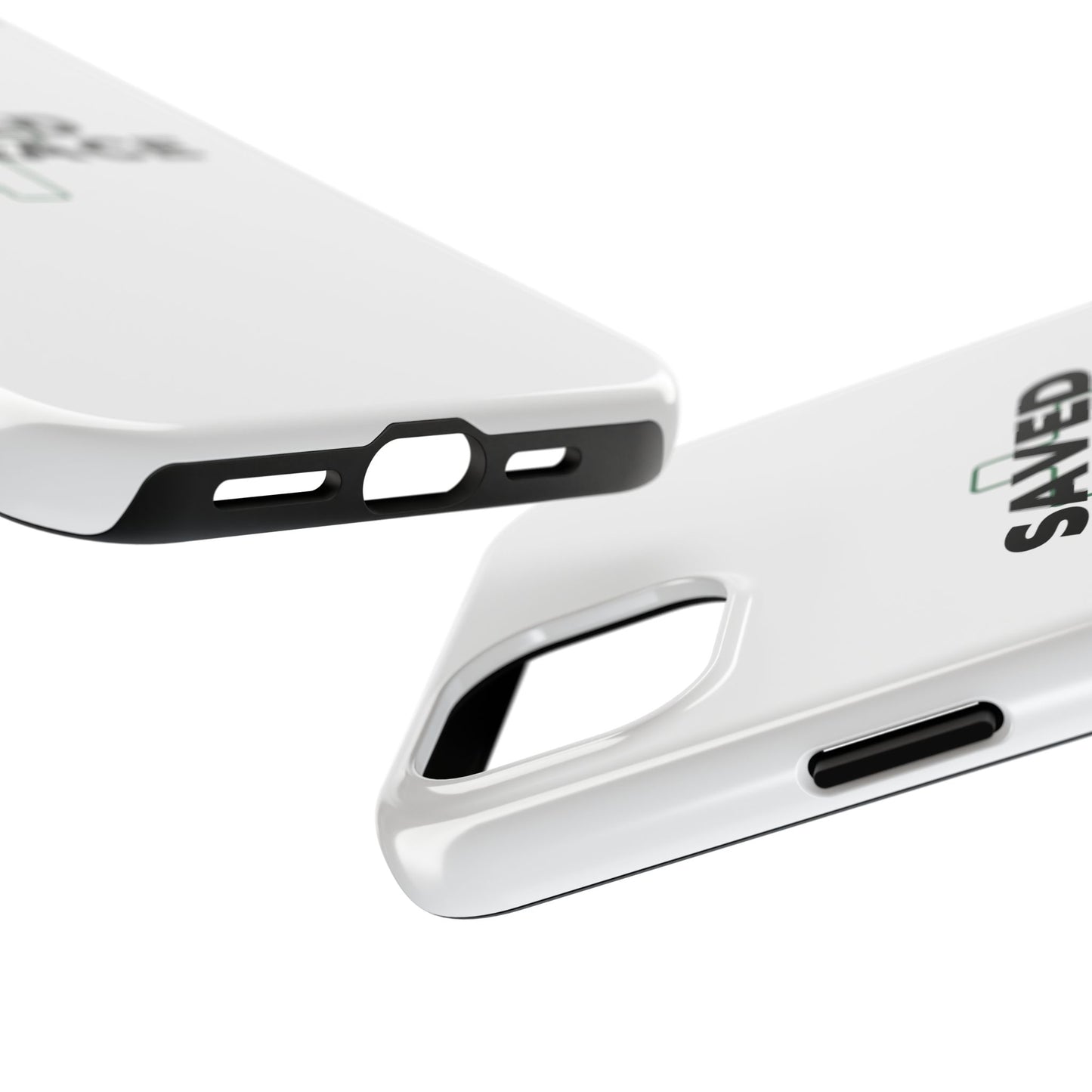 Saved By Grace Tough Phone Case — Christian Cross Protective Phone Cover