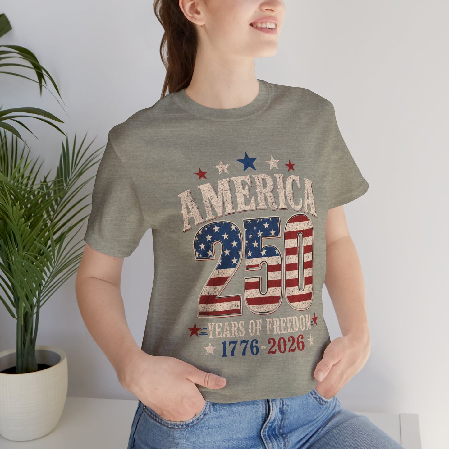America 250 Patriotic T-Shirt - Independence Day