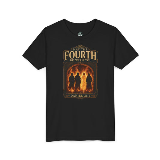 May the Fourth Be With You — 'Daniel 3:17' Christian Inspired Kids T-Shirt - Bible Compass