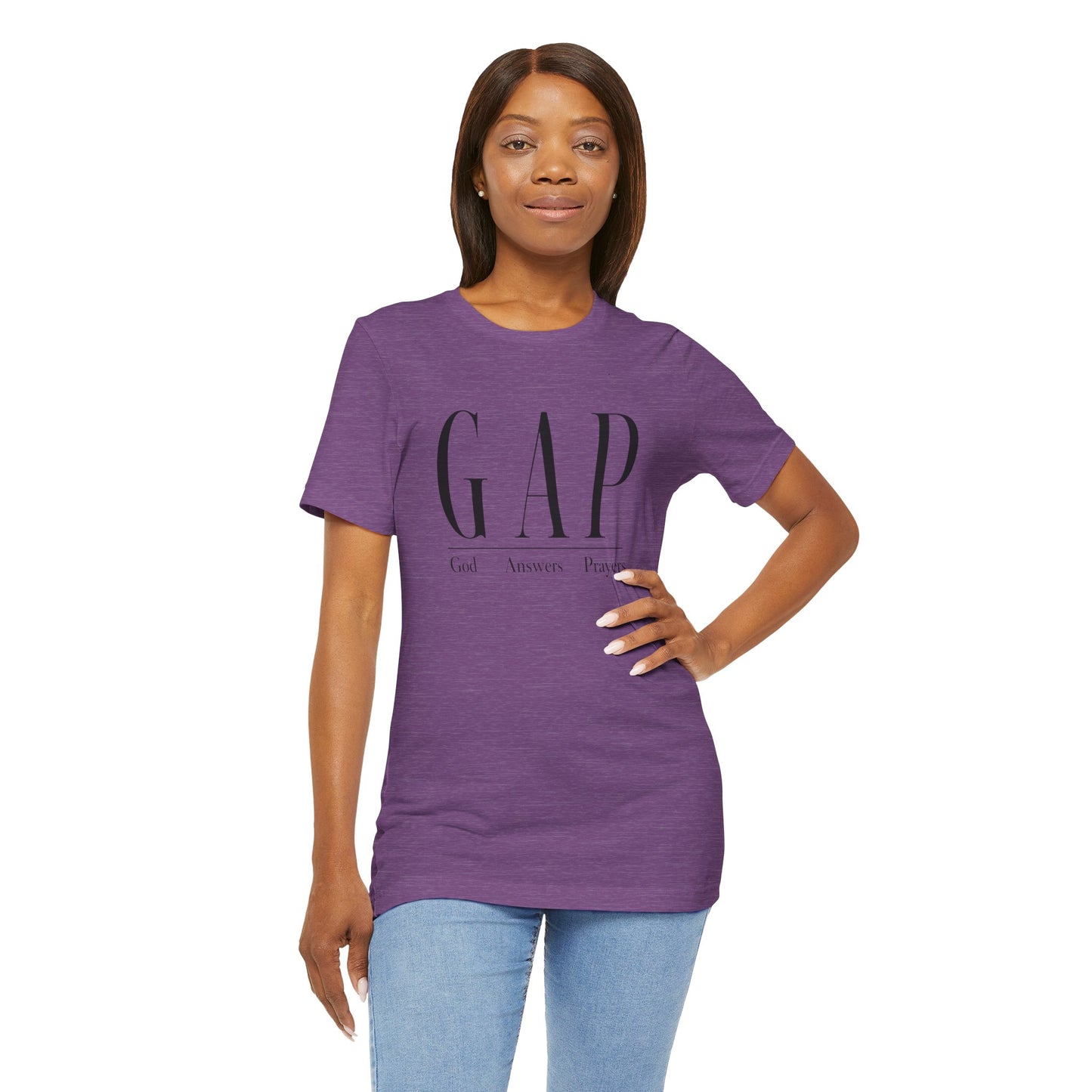 GAP "God Answers Prayers" Christian Short Sleeve Shirt