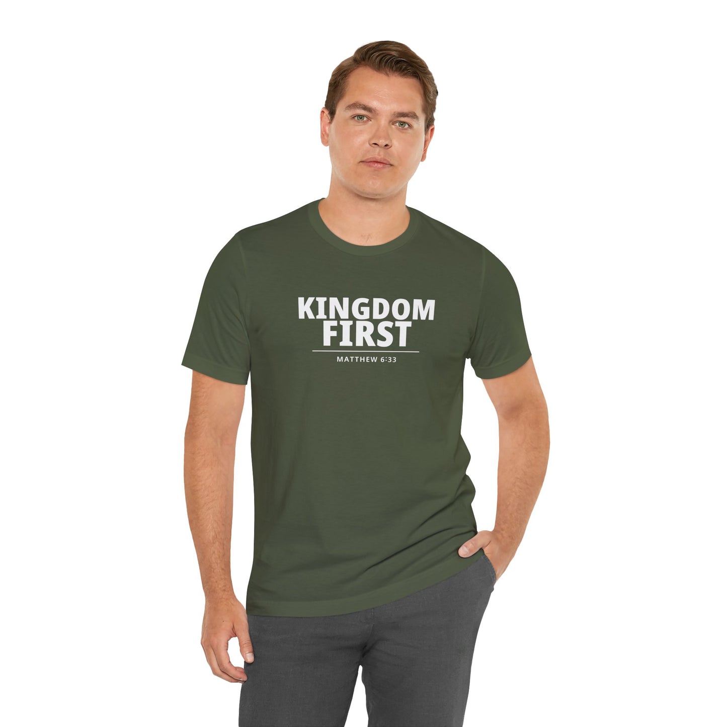 Kingdom First T‑Shirt — Matthew 6:33 Inspirational Christian Tee
