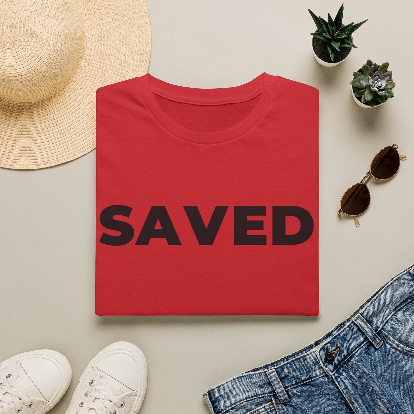 SAVED Christian T-Shirt - Bible Compass