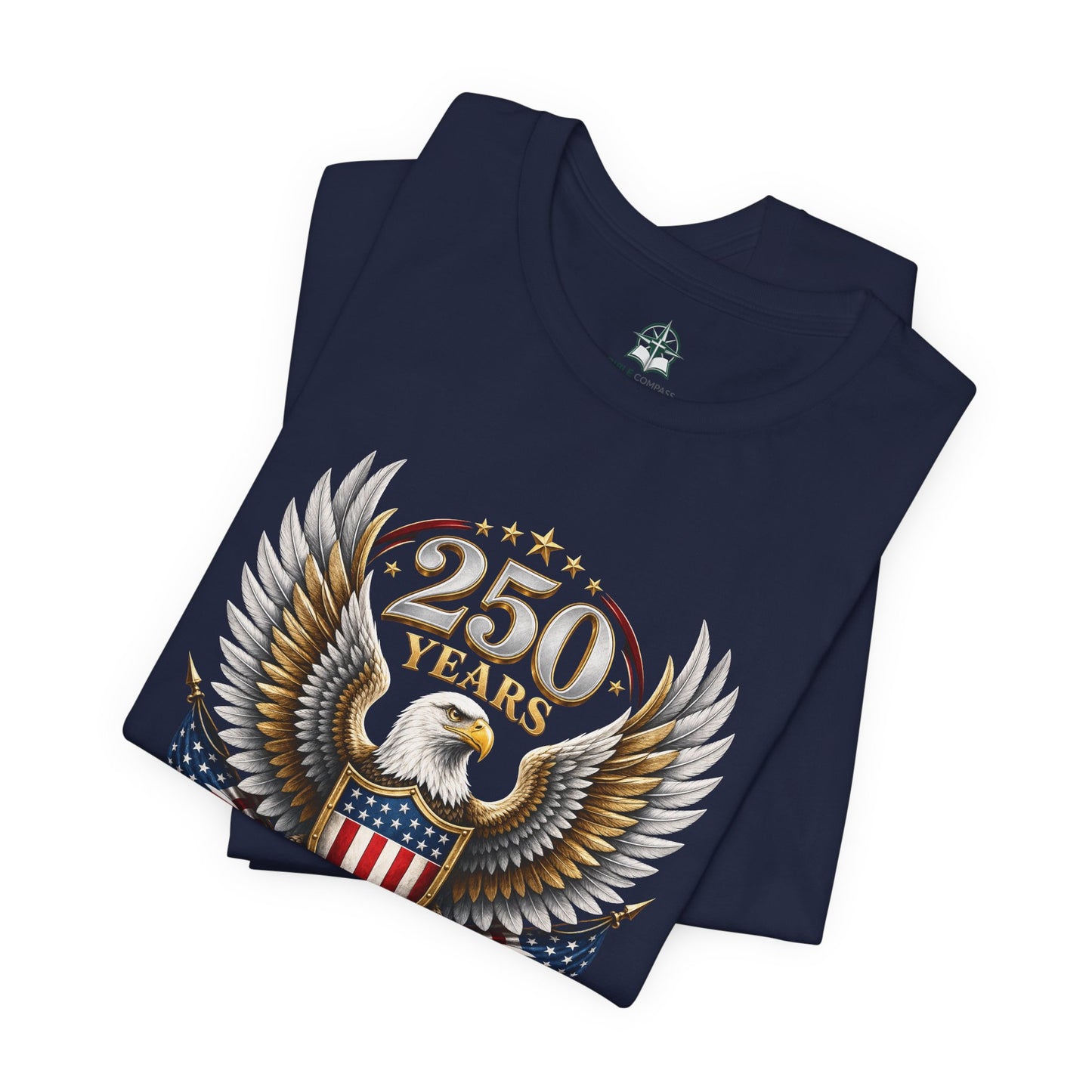 250 Years American Bald Eagle Shield T-Shirt