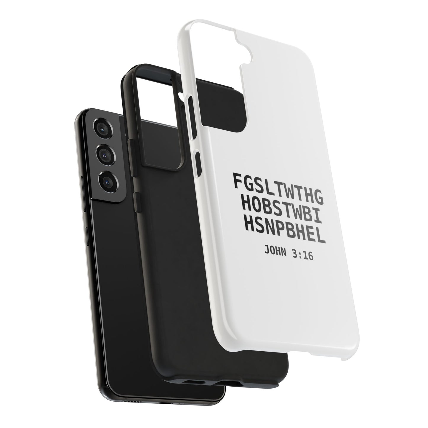 Tough Phone Case — John 3:16 (First letter of every word)