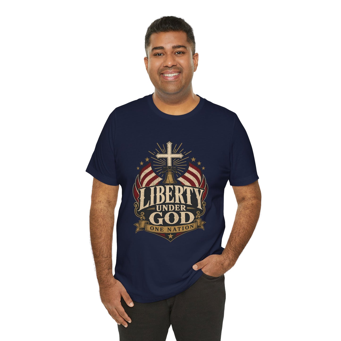 Liberty Under God T-Shirt — Patriotic Christian Tee