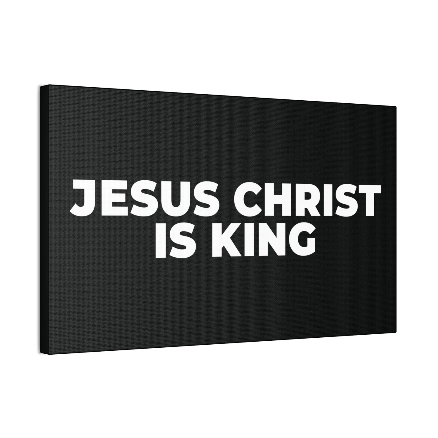 Jesus Christ Is King Canvas Wall Art — Stretched 0.75"