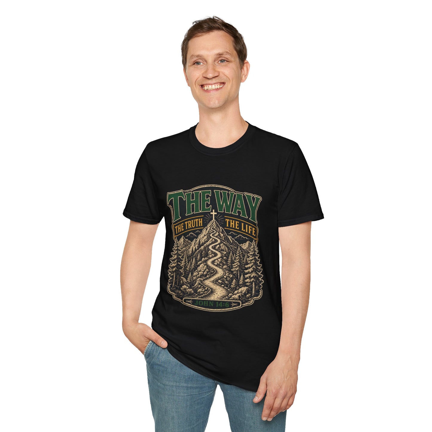 The Way The Truth The Life T-Shirt - John 14:6 | Bible Compass