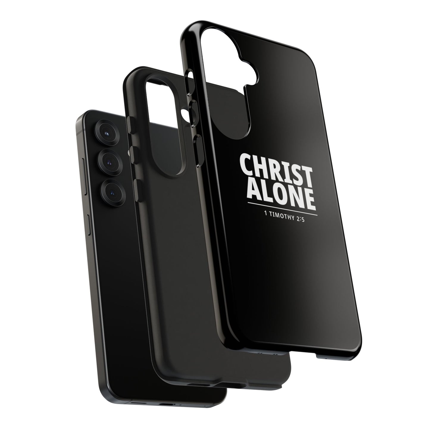 Tough Phone Case — “Christ Alone” Scripture iPhone Case (1 Timothy 2:5)