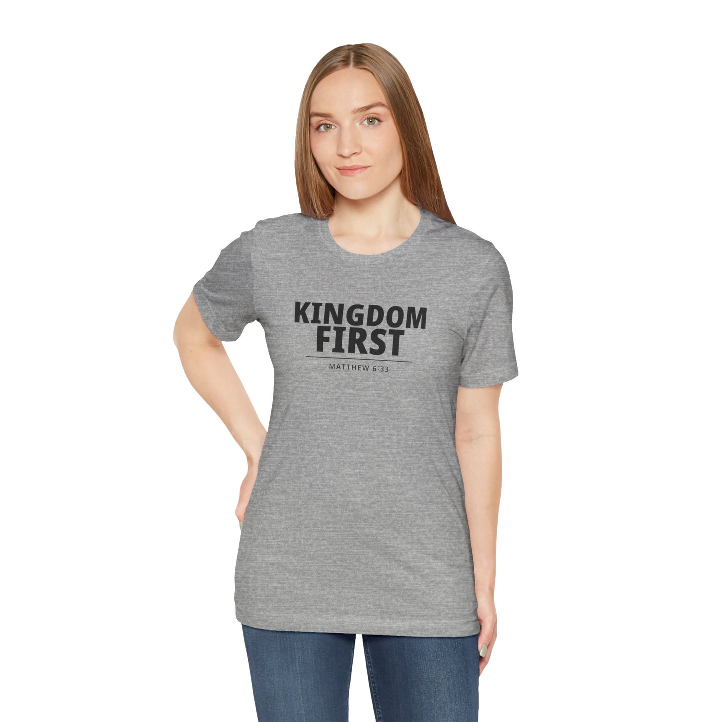 Kingdom First T‑Shirt — Matthew 6:33 Inspirational Christian Tee