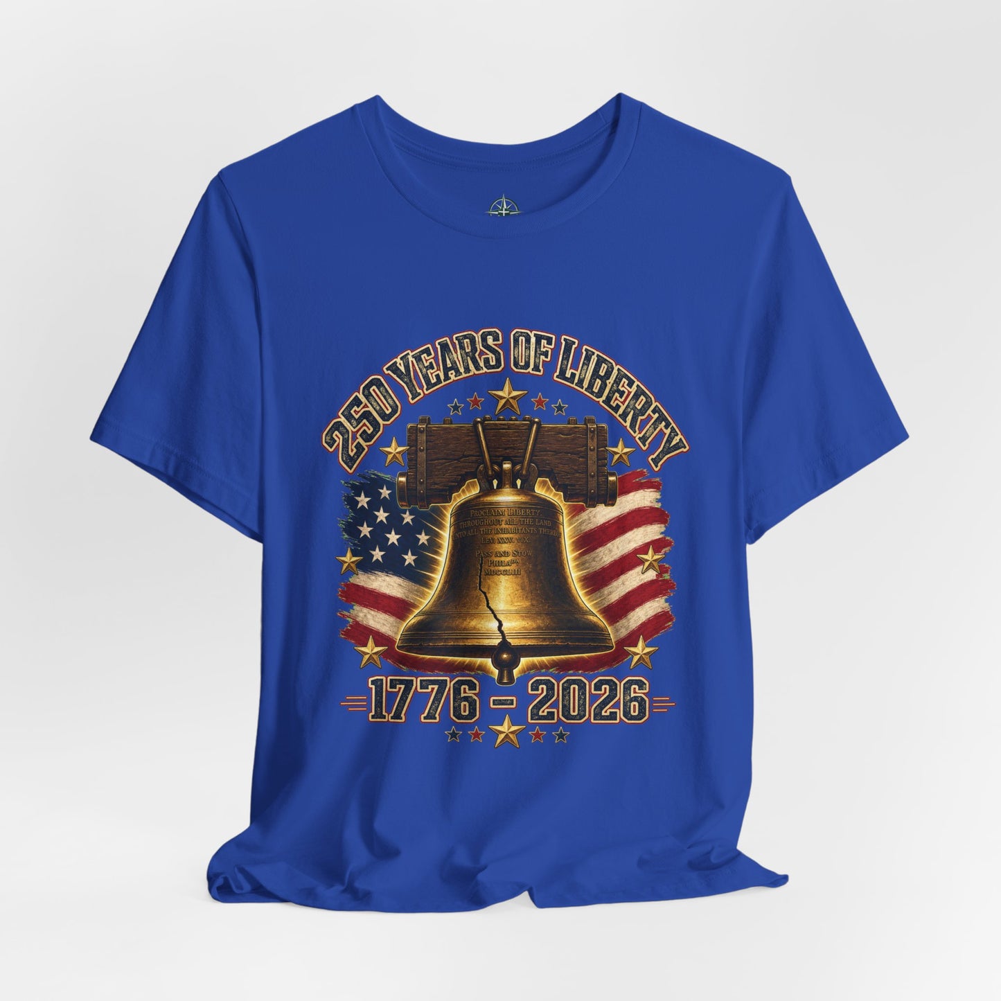 Liberty Bell 250 Years Tee – 1776–2026 Patriotic American Flag T-Shirt