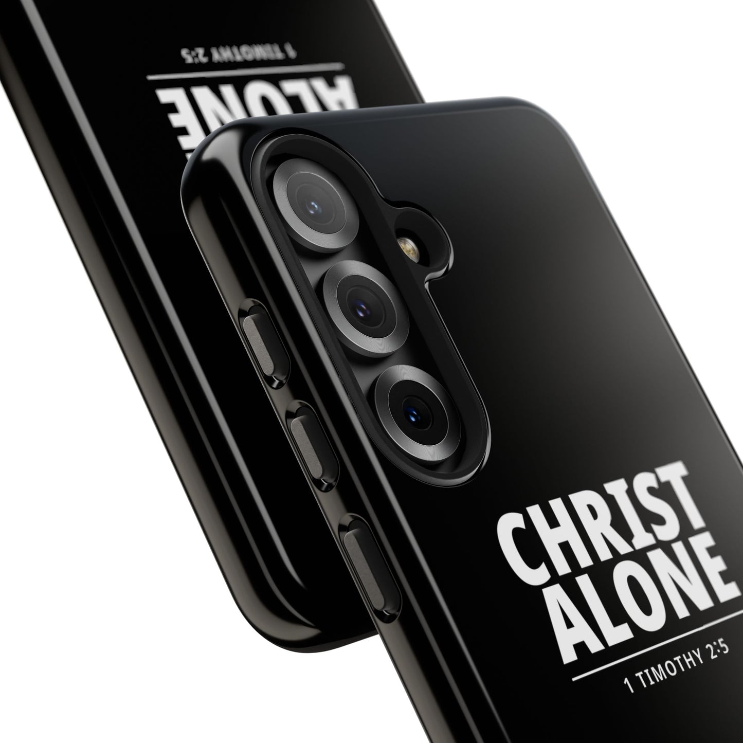 Tough Phone Case — “Christ Alone” Scripture iPhone Case (1 Timothy 2:5)