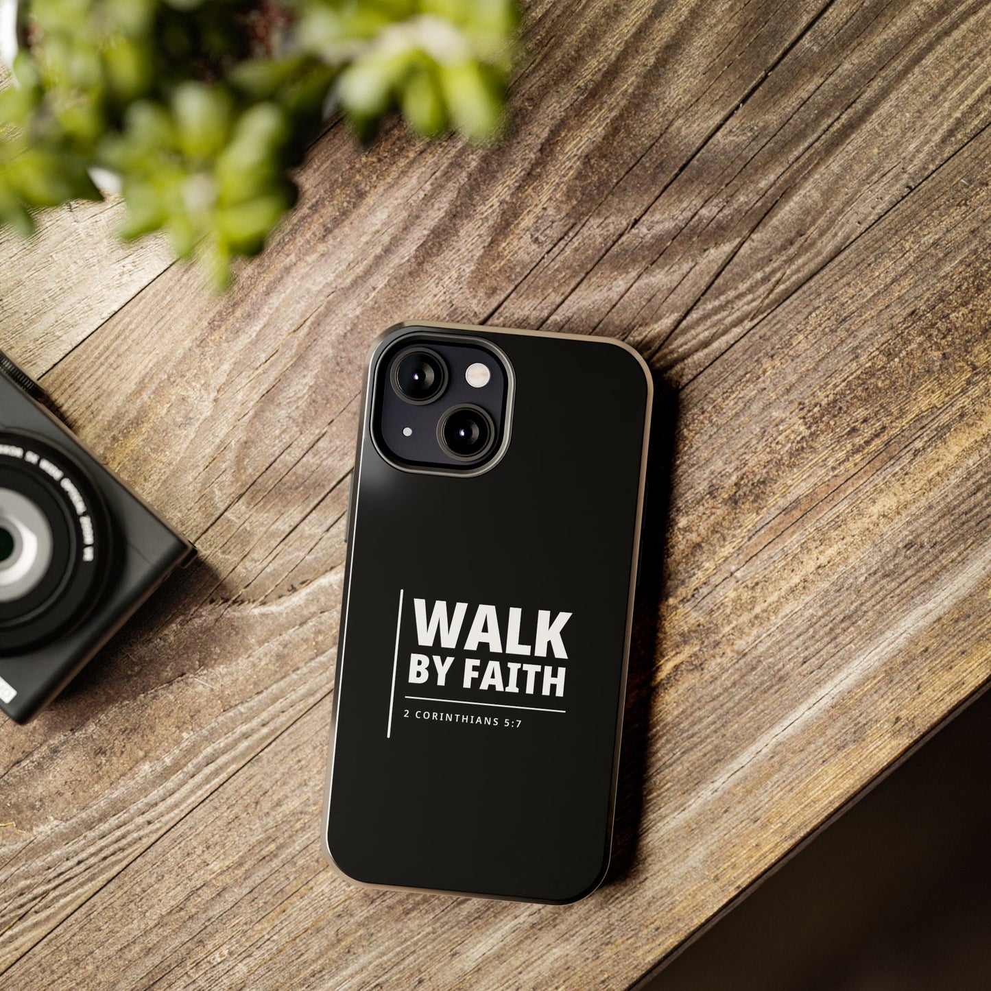 Walk by Faith Tough Phone Case — 2 Corinthians 5:7 Christian Phone Cover