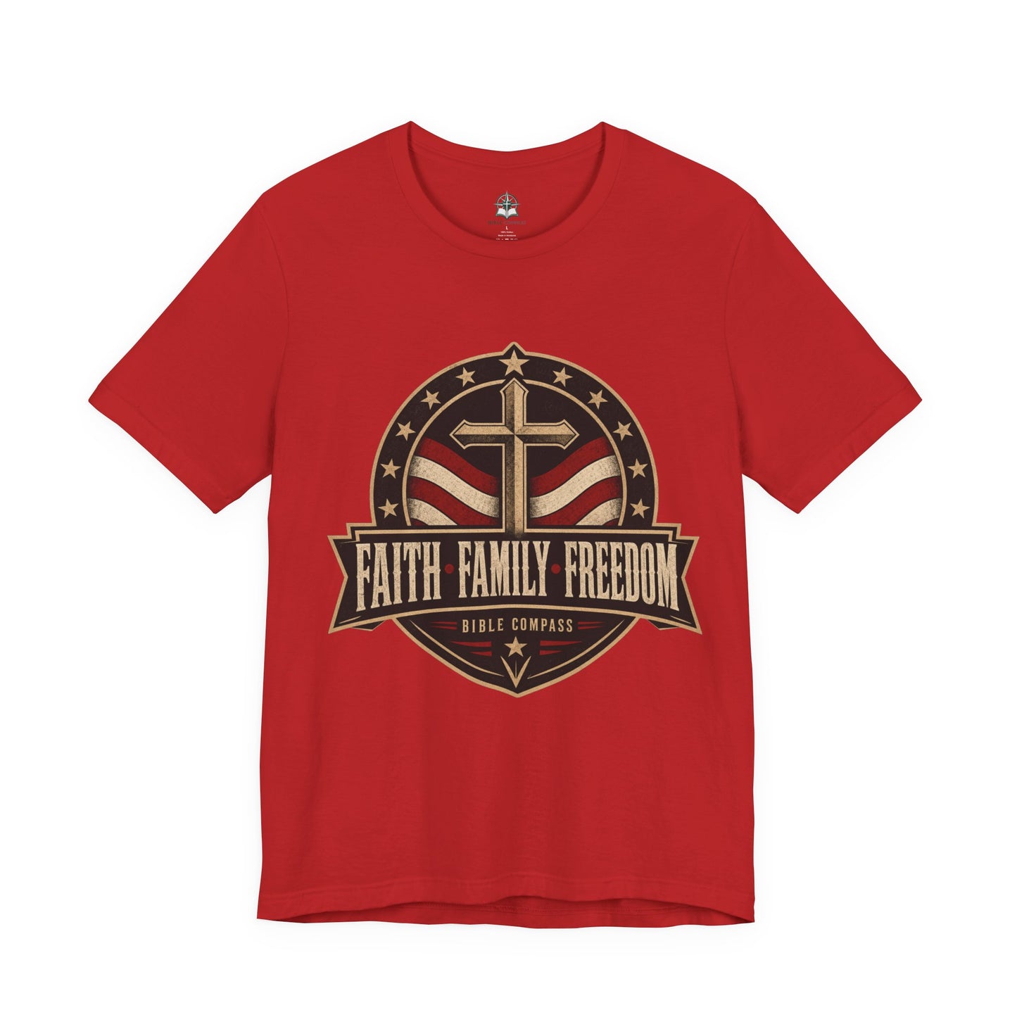 Faith Family Freedom - Patriotic Christian T-Shirt