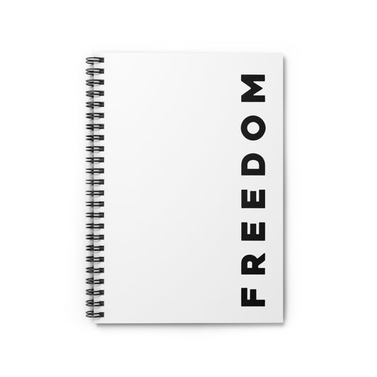 FREEDOM Notebook | Spiral Ruled Journal