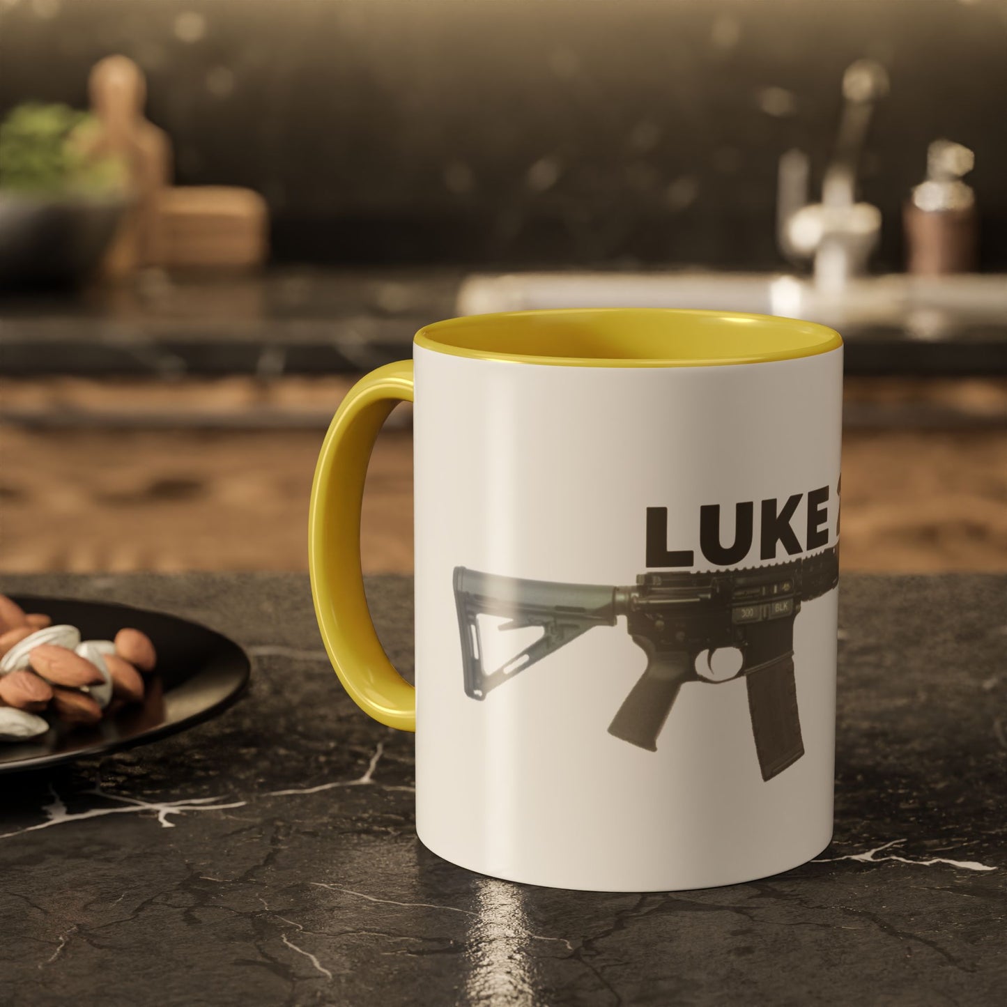 Luke 22:36 Rifle Mug – Christian Scripture Coffee Cup (11oz/15oz)