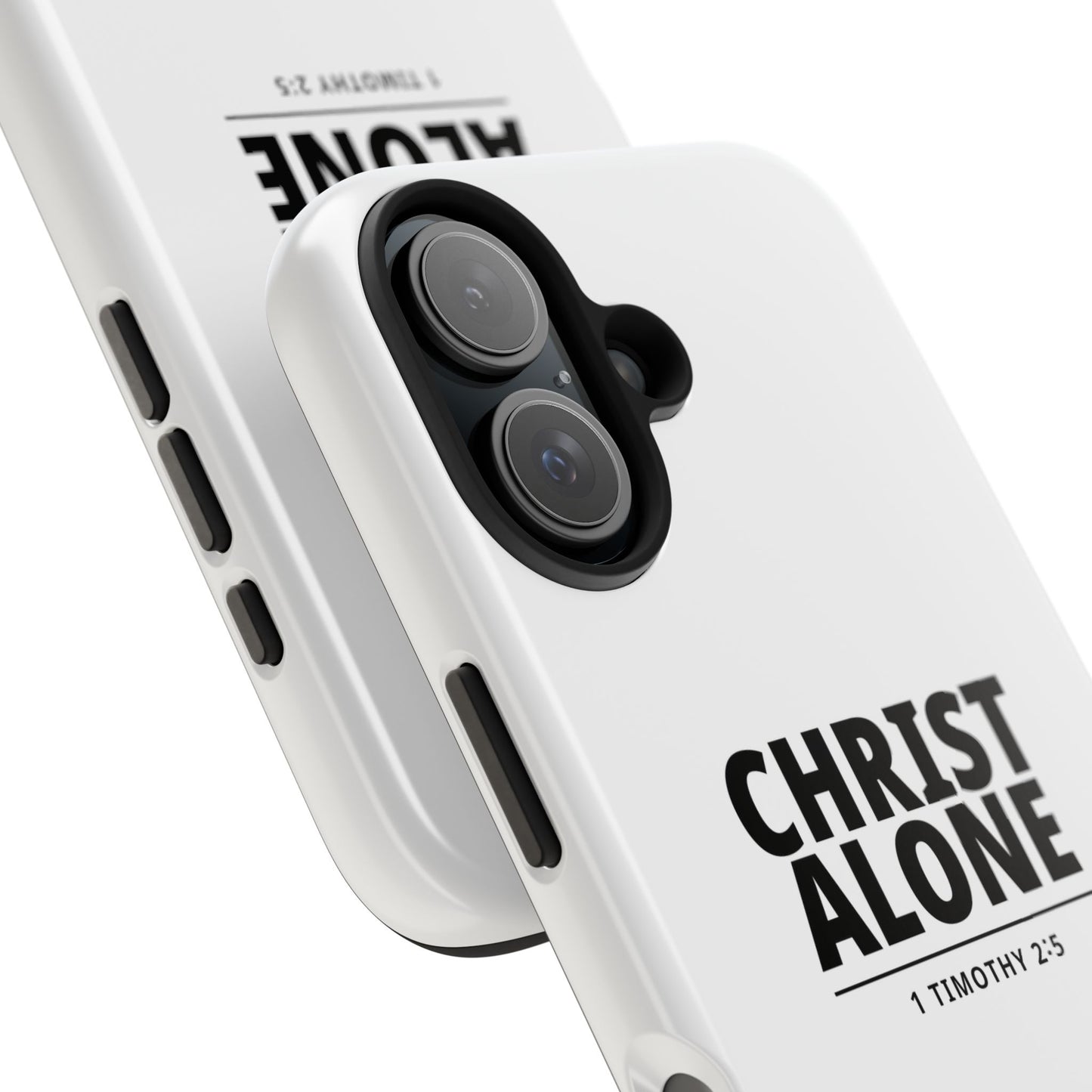 Tough Phone Case — “Christ Alone” Scripture iPhone Case (1 Timothy 2:5)