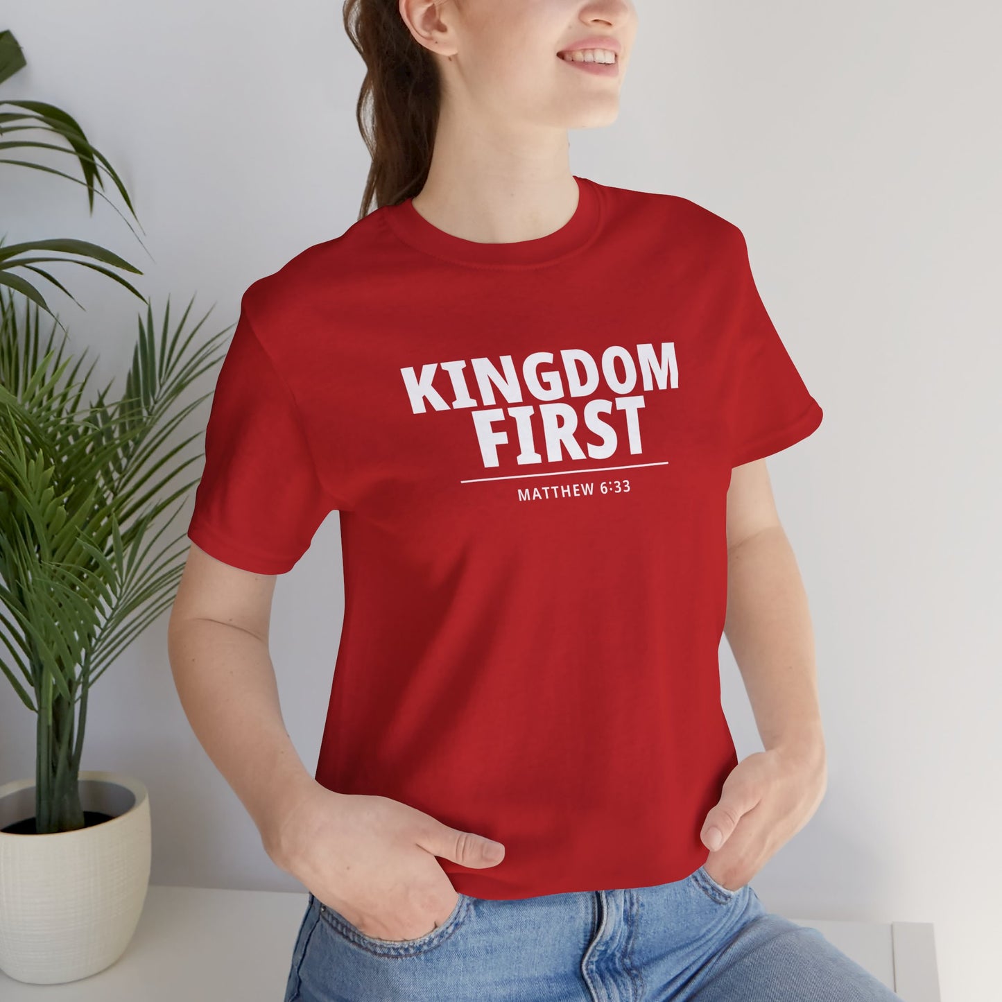 Kingdom First T‑Shirt — Matthew 6:33 Inspirational Christian Tee