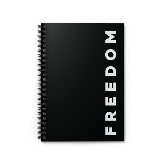 FREEDOM Notebook | Spiral Ruled Journal