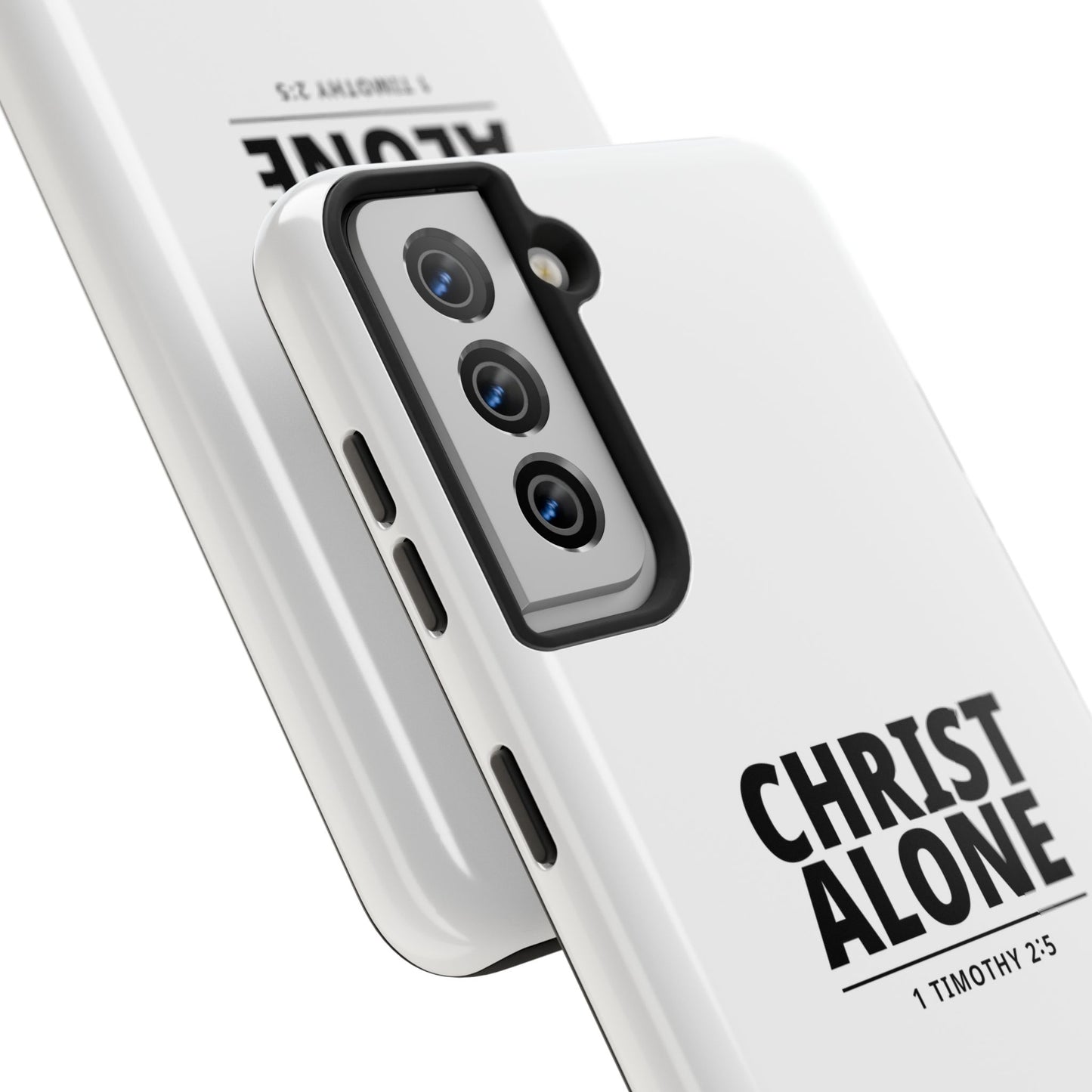 Tough Phone Case — “Christ Alone” Scripture iPhone Case (1 Timothy 2:5)