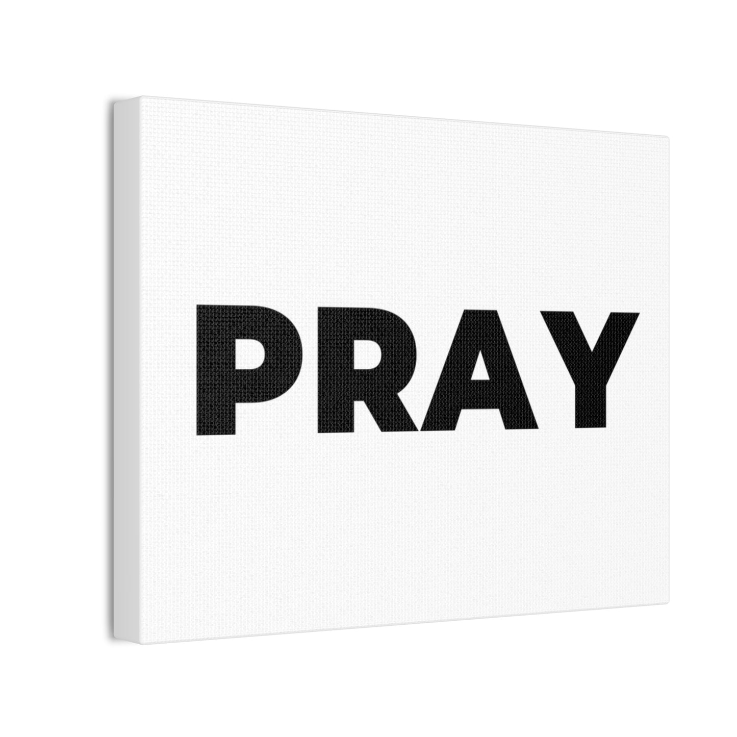 PRAY Minimalist Canvas Wall Art — Inspirational Religious Home Decor