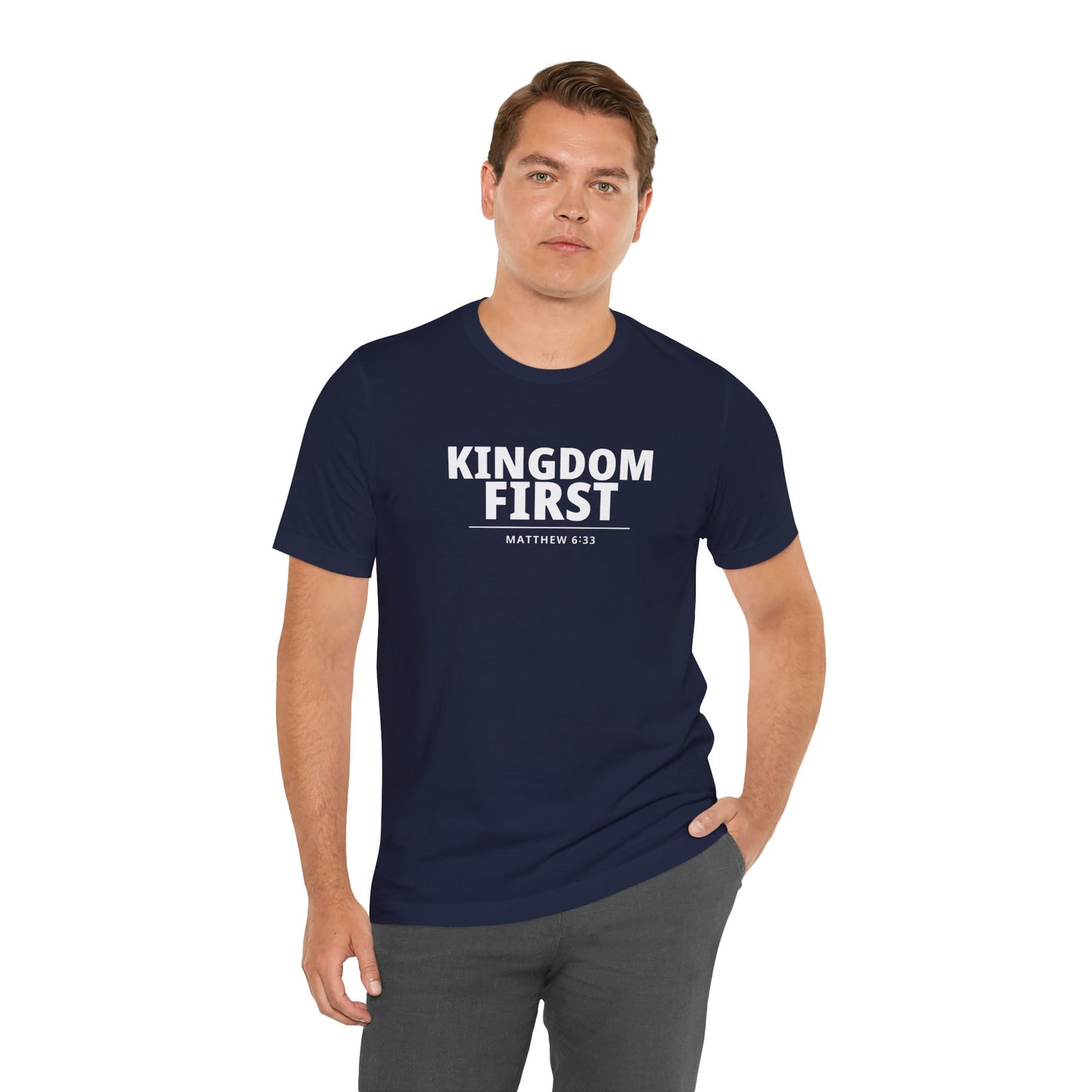 Kingdom First T‑Shirt — Matthew 6:33 Inspirational Christian Tee
