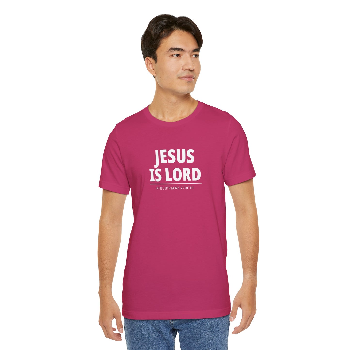 "Jesus Is Lord" -Philippians 2:10-11 | Christian T-Shirt