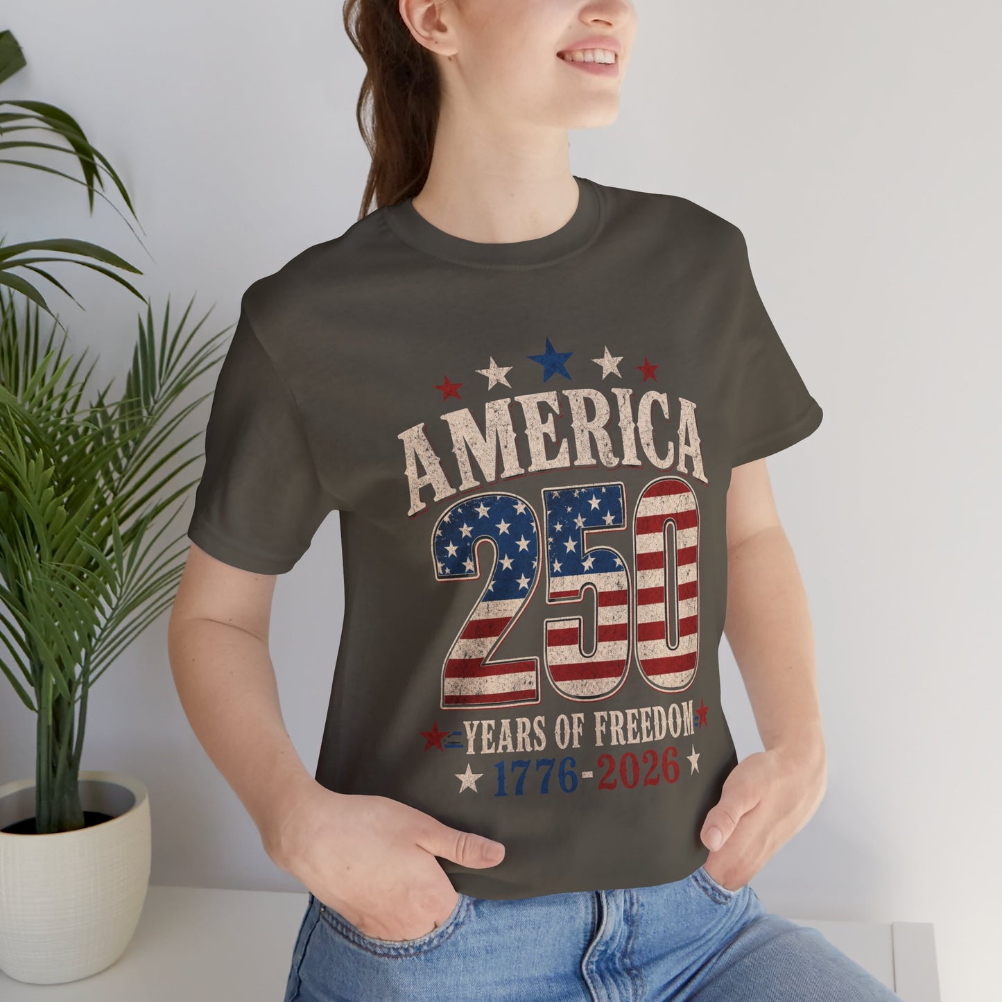 America 250 Patriotic T-Shirt - Independence Day