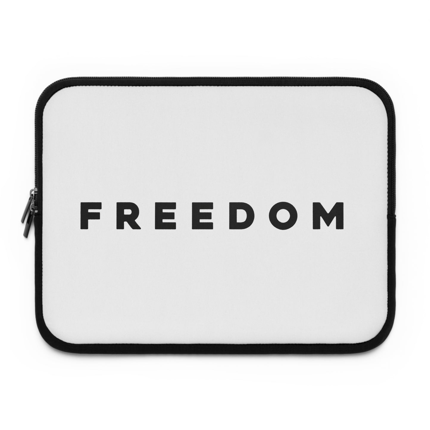 Freedom Laptop Sleeve — Minimalist Protective Case with Bold "FREEDOM" Typography