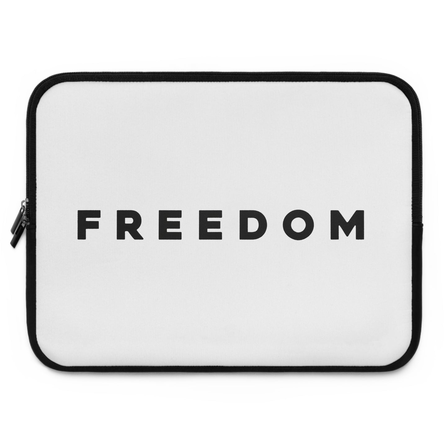 Freedom Laptop Sleeve — Minimalist Protective Case with Bold "FREEDOM" Typography
