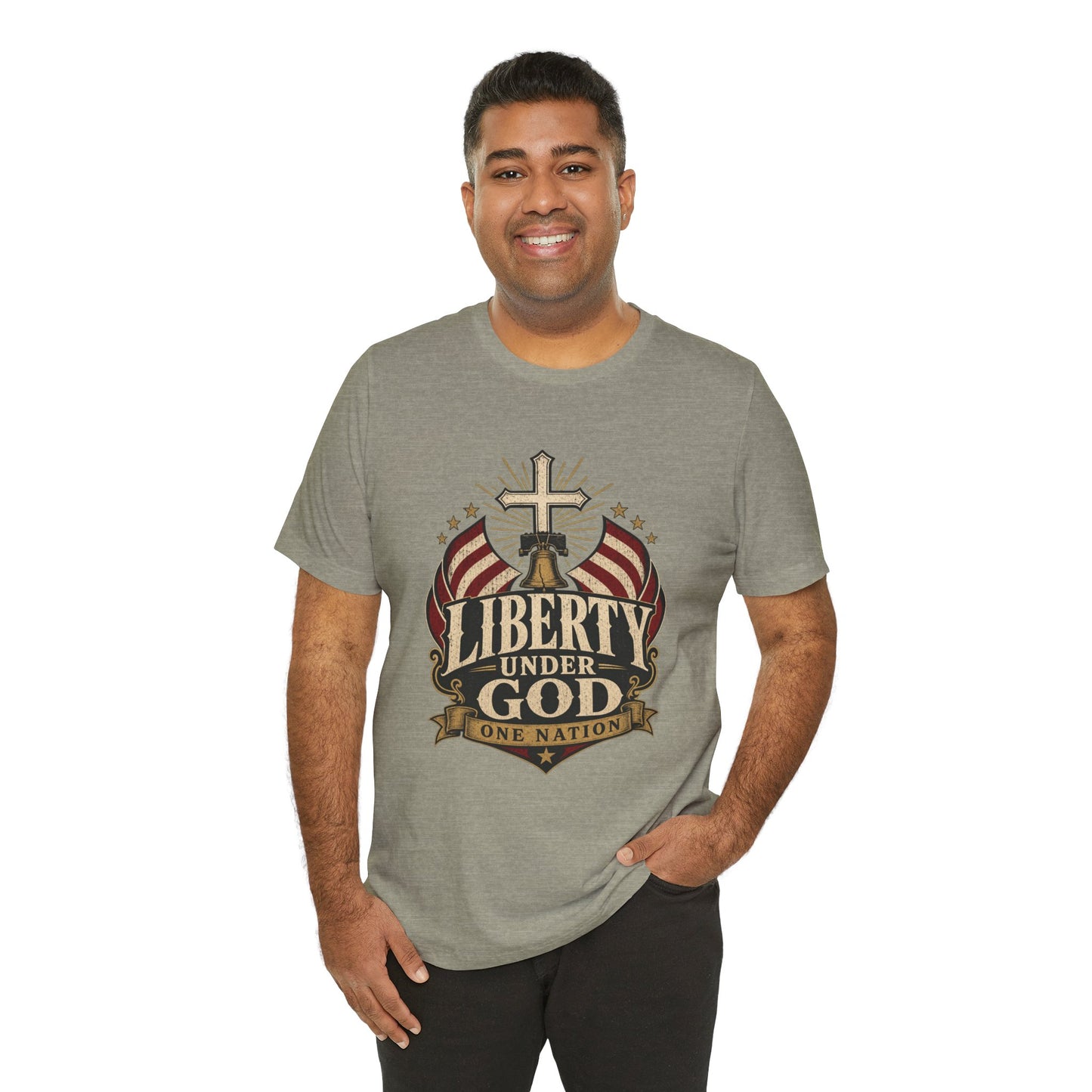 Liberty Under God T-Shirt — Patriotic Christian Tee