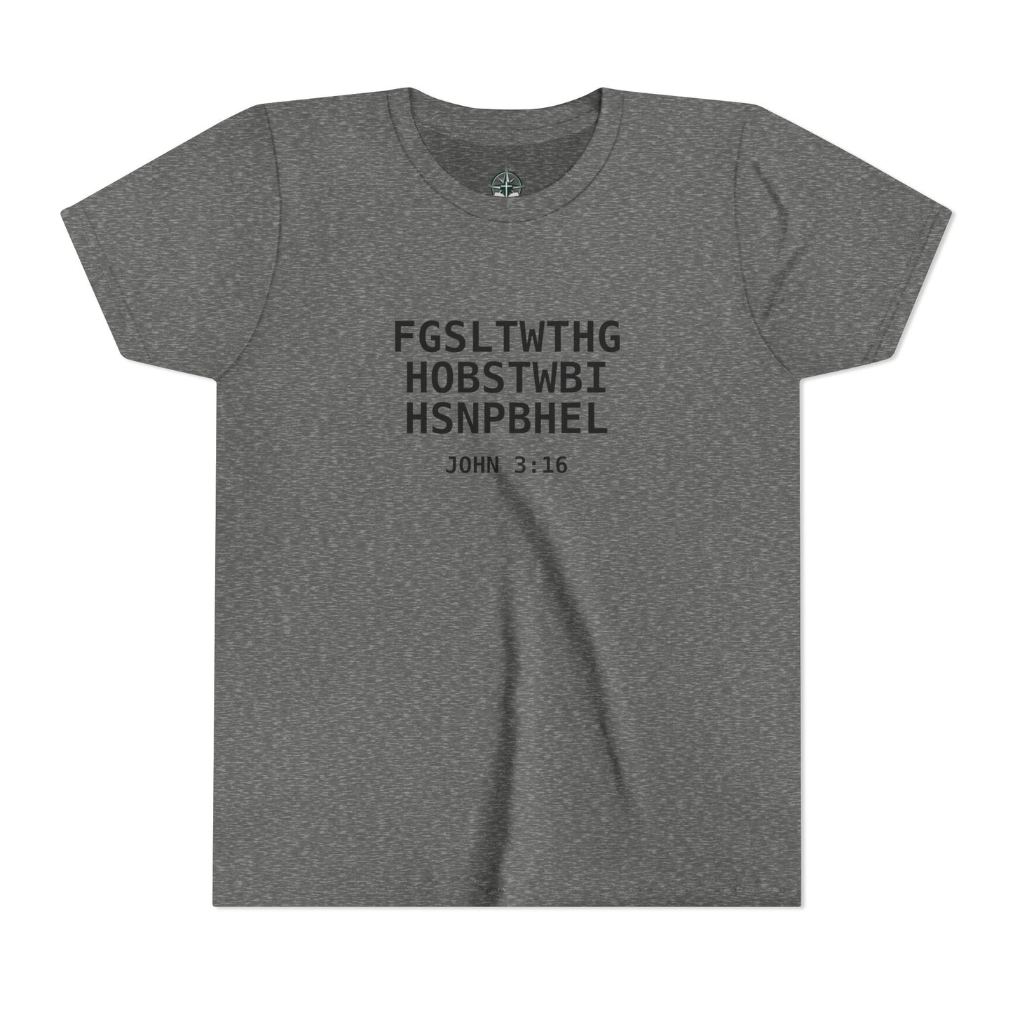 Youth Tee — "John 3:16" Christian T-Shirt