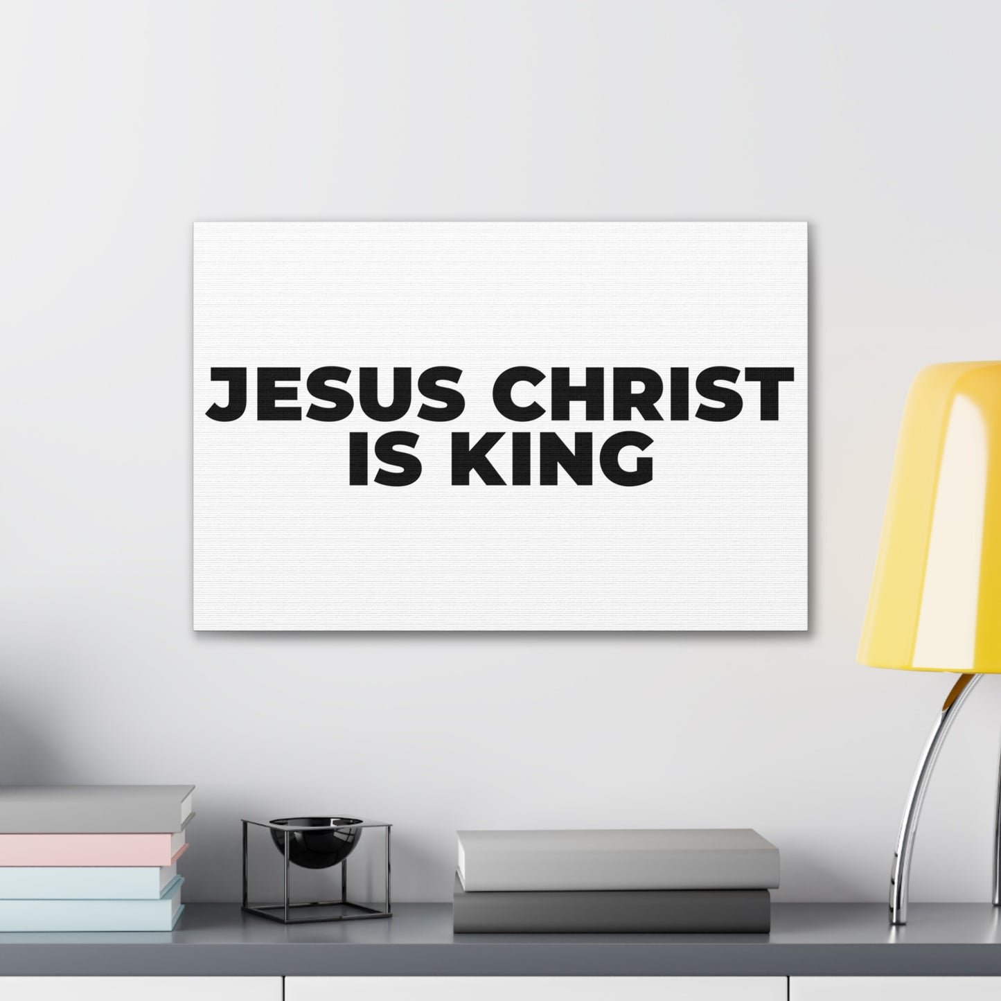 Jesus Christ Is King Canvas Wall Art