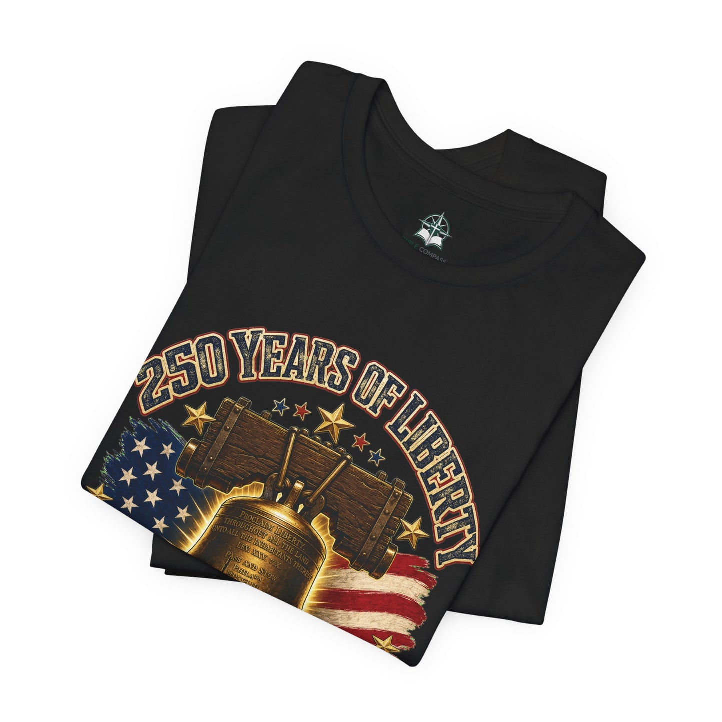 Liberty Bell 250 Years Tee – 1776–2026 Patriotic American Flag T-Shirt