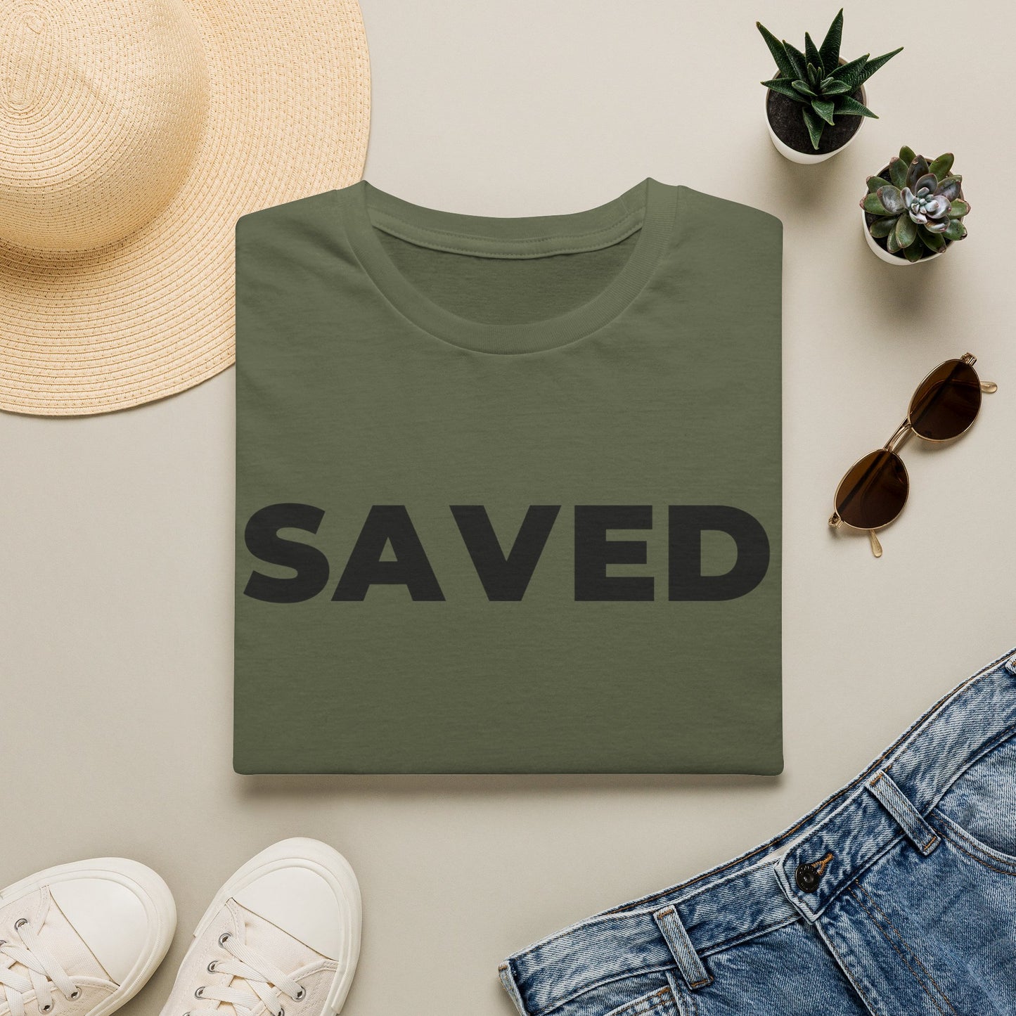 SAVED Christian T-Shirt - Bible Compass
