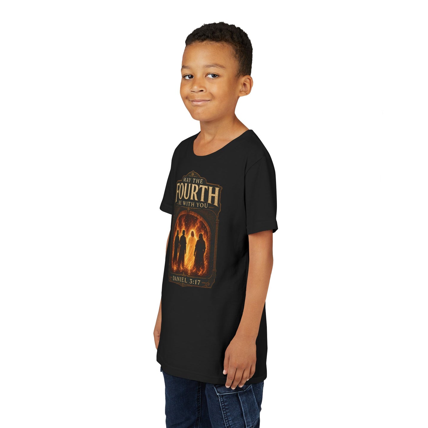 May the Fourth Be With You  — 'Daniel 3:17' Christian Inspired Kids T-Shirt