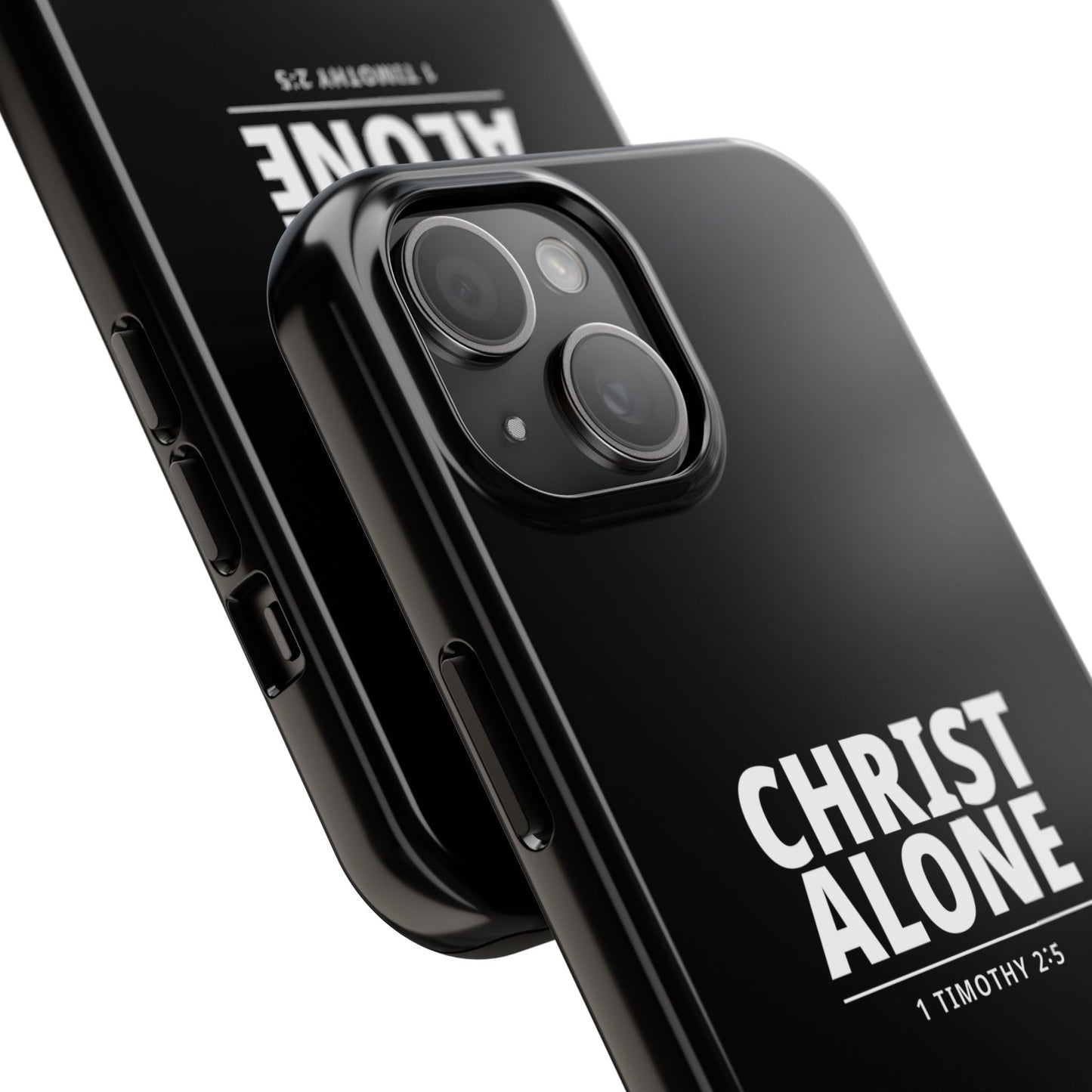 Tough Phone Case — “Christ Alone” Scripture iPhone Case (1 Timothy 2:5)