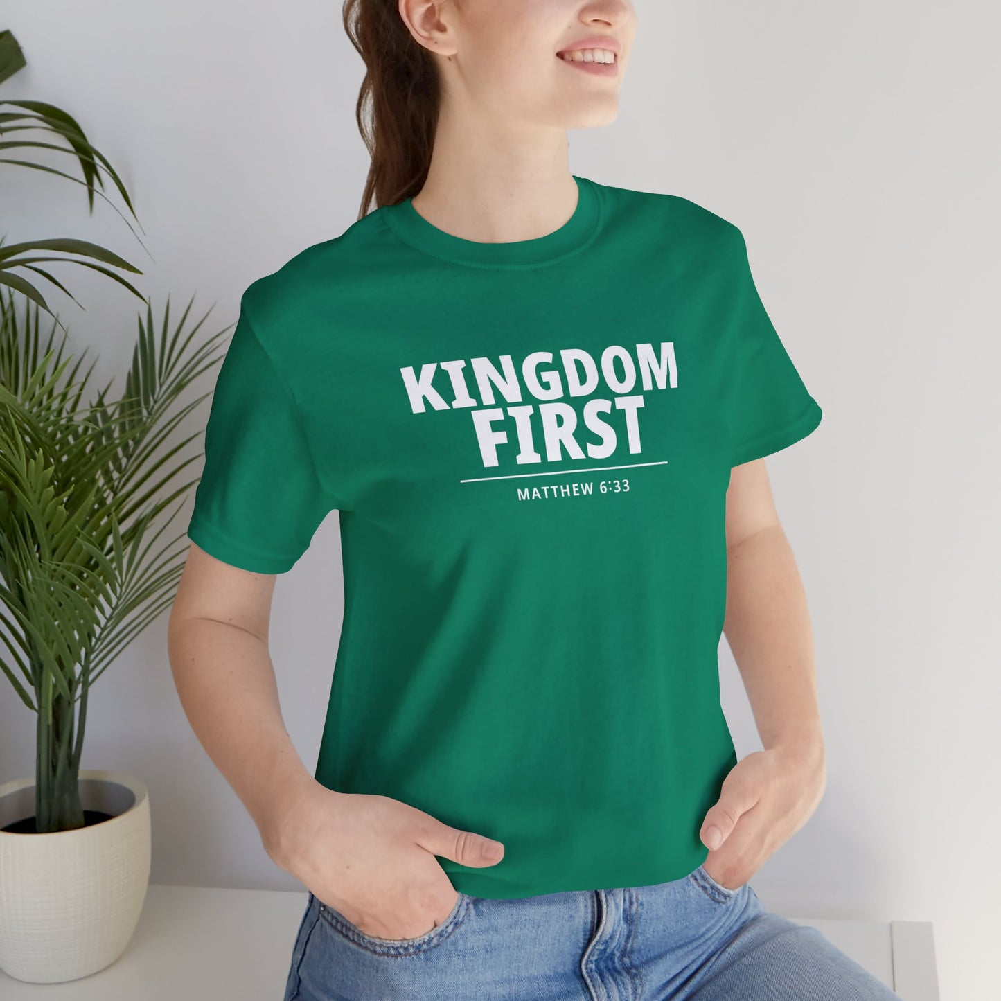 Kingdom First T‑Shirt — Matthew 6:33 Inspirational Christian Tee