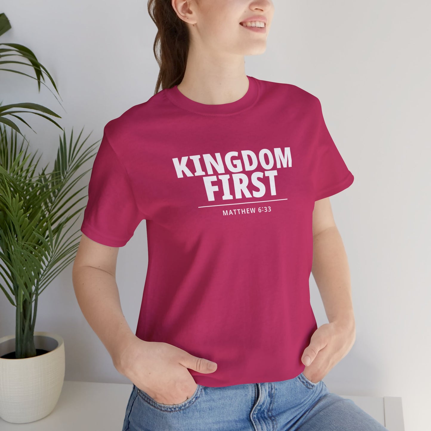 Kingdom First T‑Shirt — Matthew 6:33 Inspirational Christian Tee