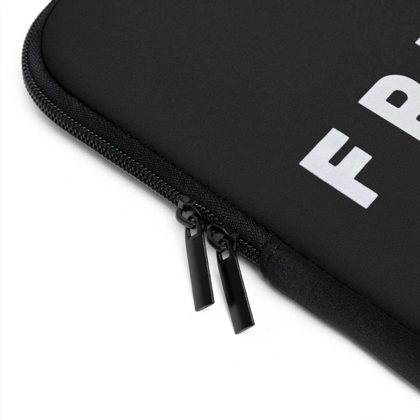 Freedom Laptop Sleeve — Minimal Black Protective Case with Bold 'FREEDOM' Text