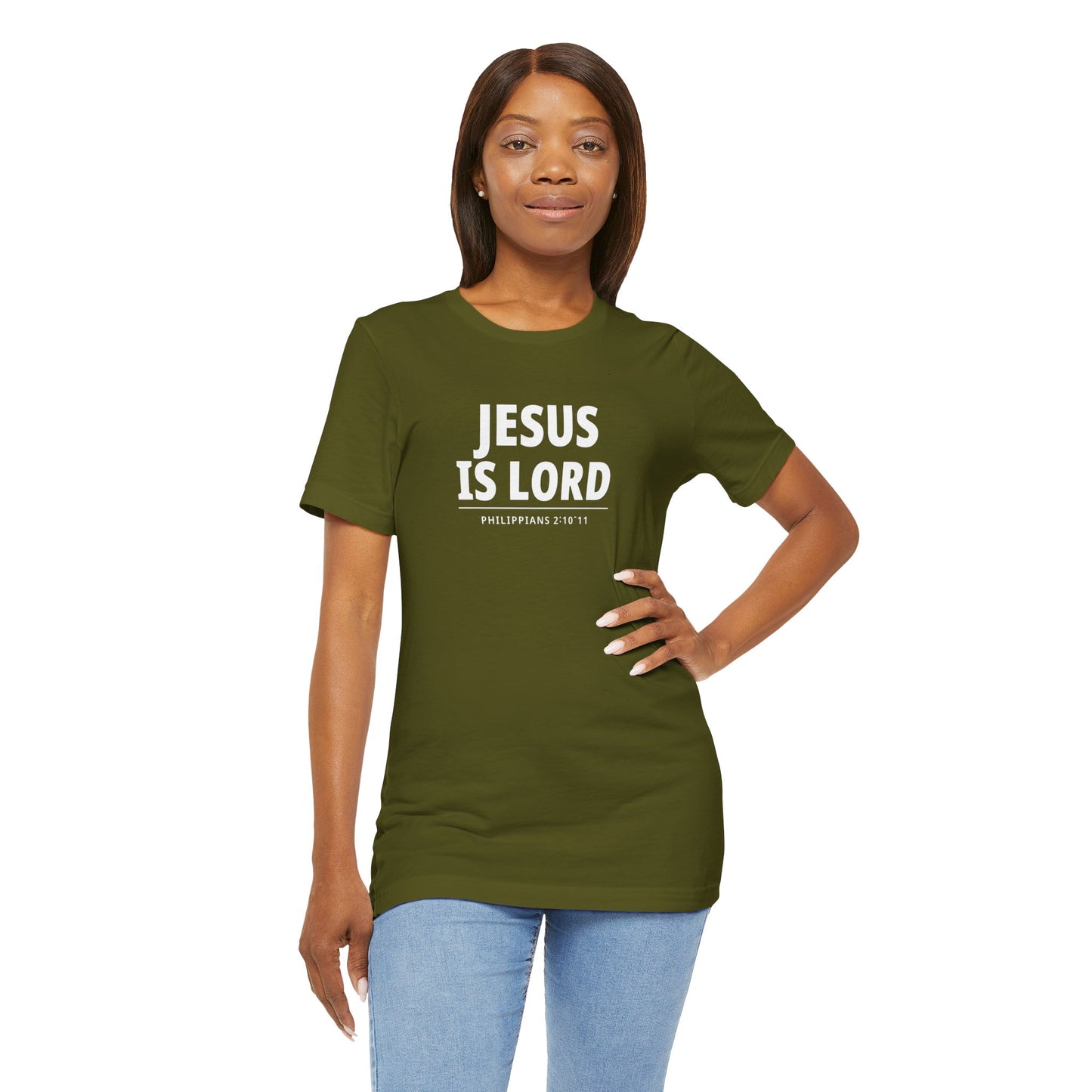 "Jesus Is Lord" -Philippians 2:10-11 | Christian T-Shirt