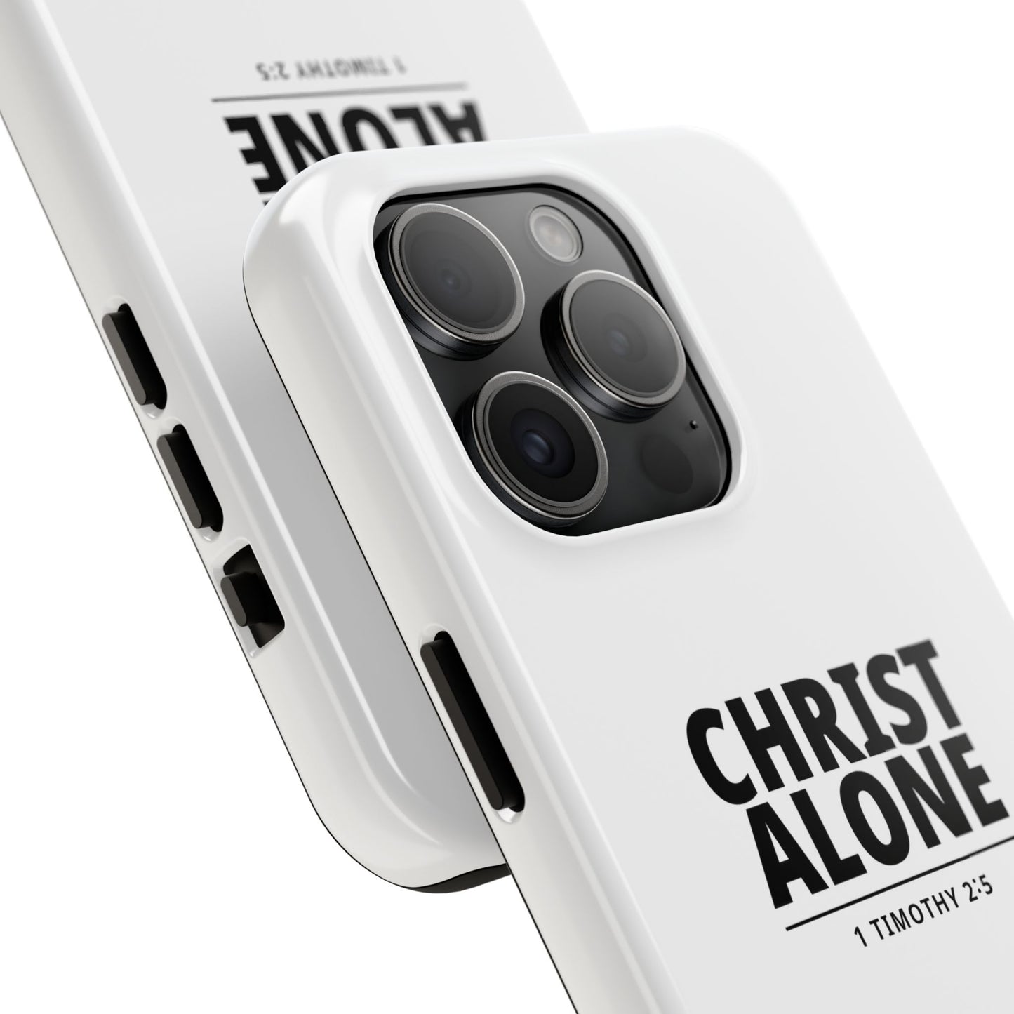 Tough Phone Case — “Christ Alone” Scripture iPhone Case (1 Timothy 2:5)