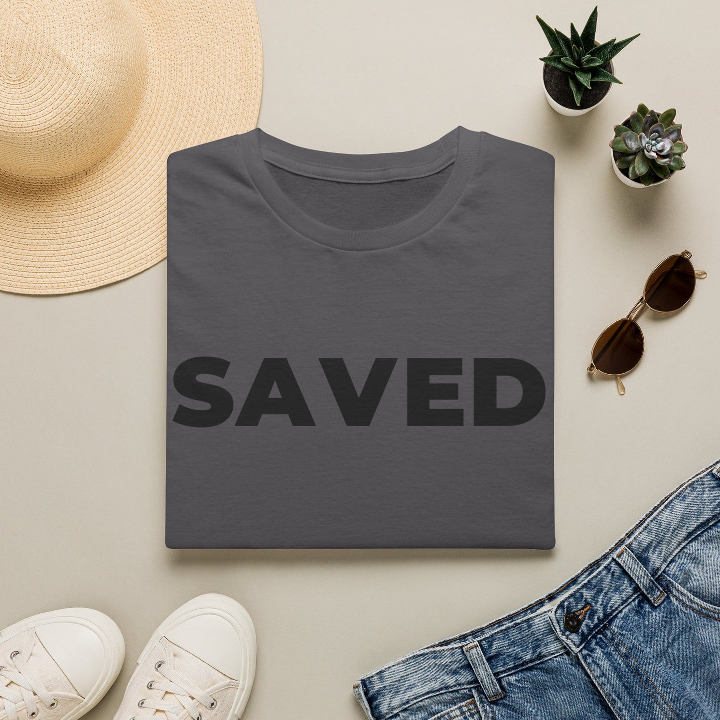SAVED Christian T-Shirt - Bible Compass