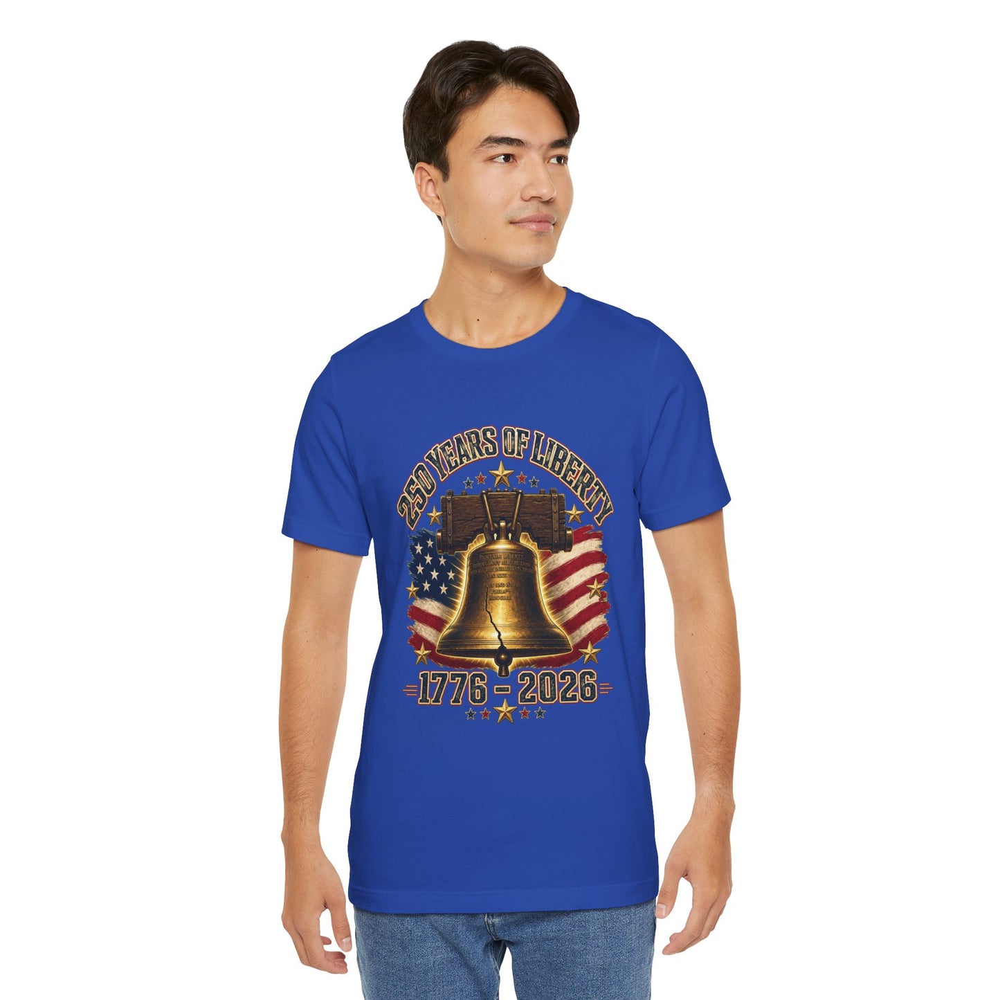 Liberty Bell 250 Years Tee – 1776–2026 Patriotic American Flag T-Shirt